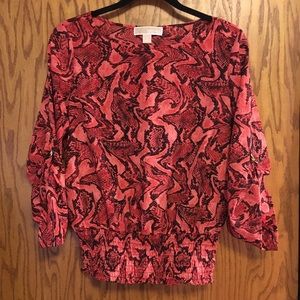 Michael Michael Kors Snake Print Blouse Size S